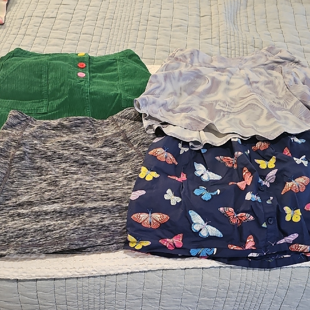 Colorful Skirt and Shorts Set